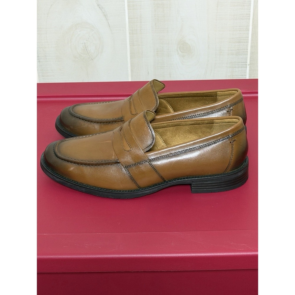 Cole Haan Luxury Hawthorne Penny Loafers Cognac 9.5 M - Picture 4 of 6
